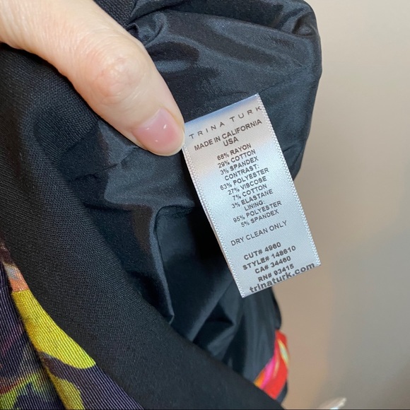 TRINA TURK floral print Frea slim pants - Picture 11 of 12